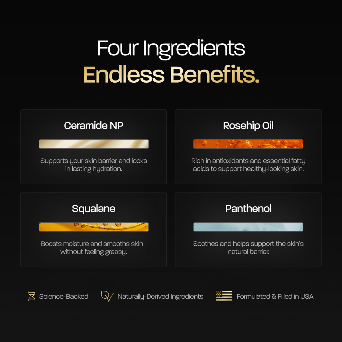 BASED Daily Facial Moisturizer key ingredients: ceramide NP, rosehip oil, squalane, and panthenol