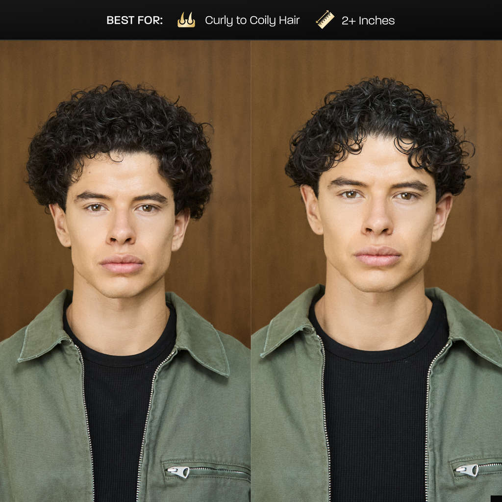 Curly Duo Workday Morning Grooming Routine