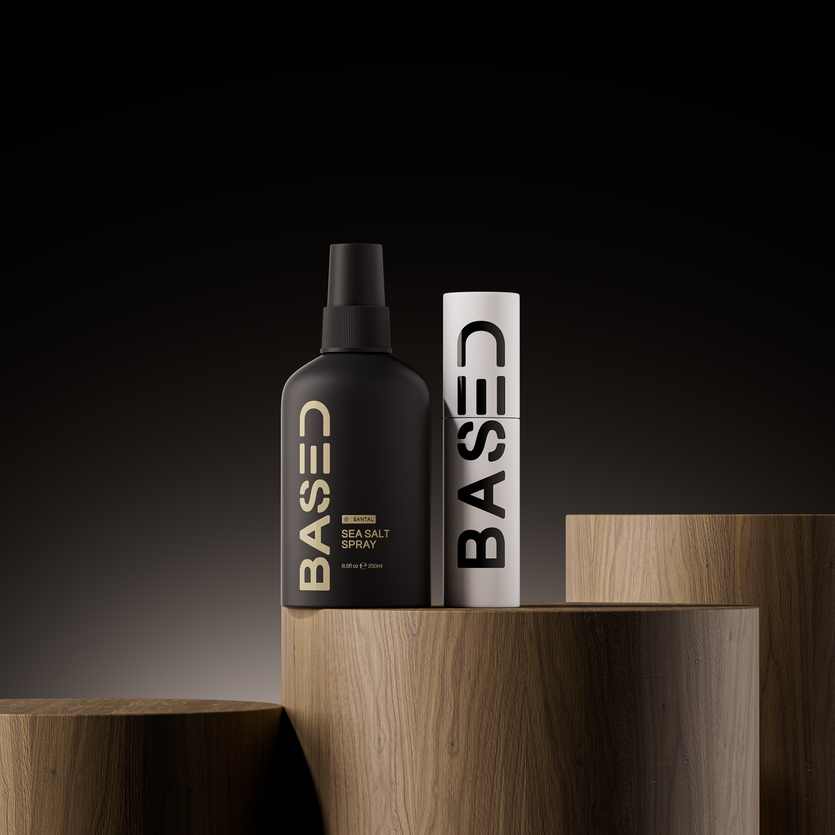 BASED Texture Essentials on wooden plinths