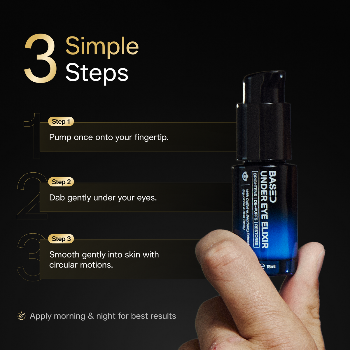 Under Eye Elixir Late Evening Grooming Basics